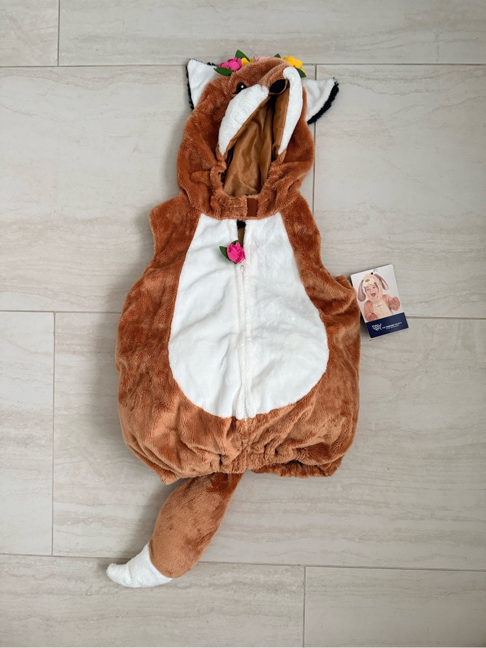 Baby/Toddler Fox Plush Hooded Costume